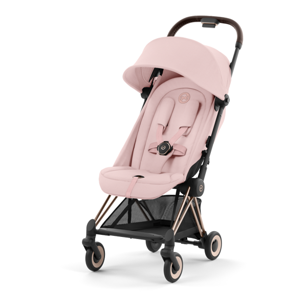 Cybex Carucior ultracompact Coya, Peach Pink cadru Rose Gold